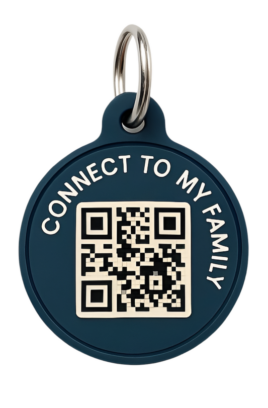 Smart Pet Tag with QR Code - Safety & Easy Identification