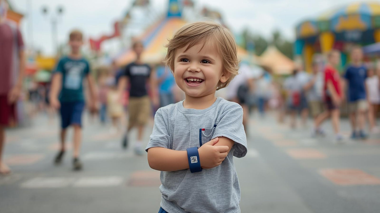 Smart safety Wristband for Kids with QR code ID