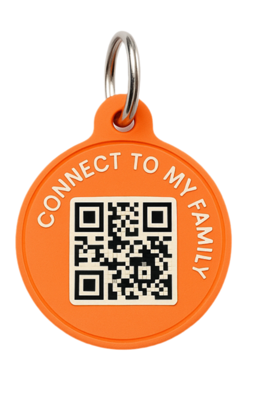Smart Pet Tag with QR Code - Safety & Easy Identification